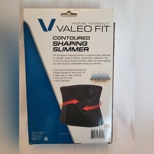NIB Valeo Contoured Shaping Slimmer Belt with Moisture Wicking Comfort Lining